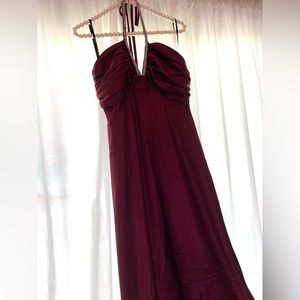 Long gown with Rhinestone embellishment